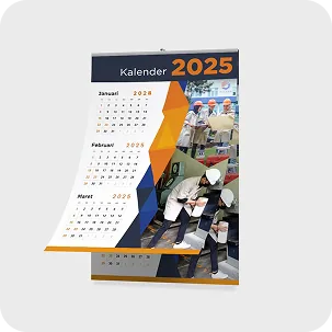 Kalender Triwulan Seng Tanpa Cover